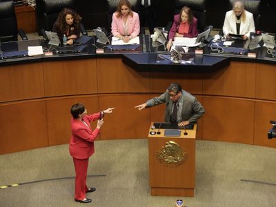 “¡Demuéstreme que yo soy narco!”: Saúl Monreal y Lilly Téllez chocan durante debate del Plan B