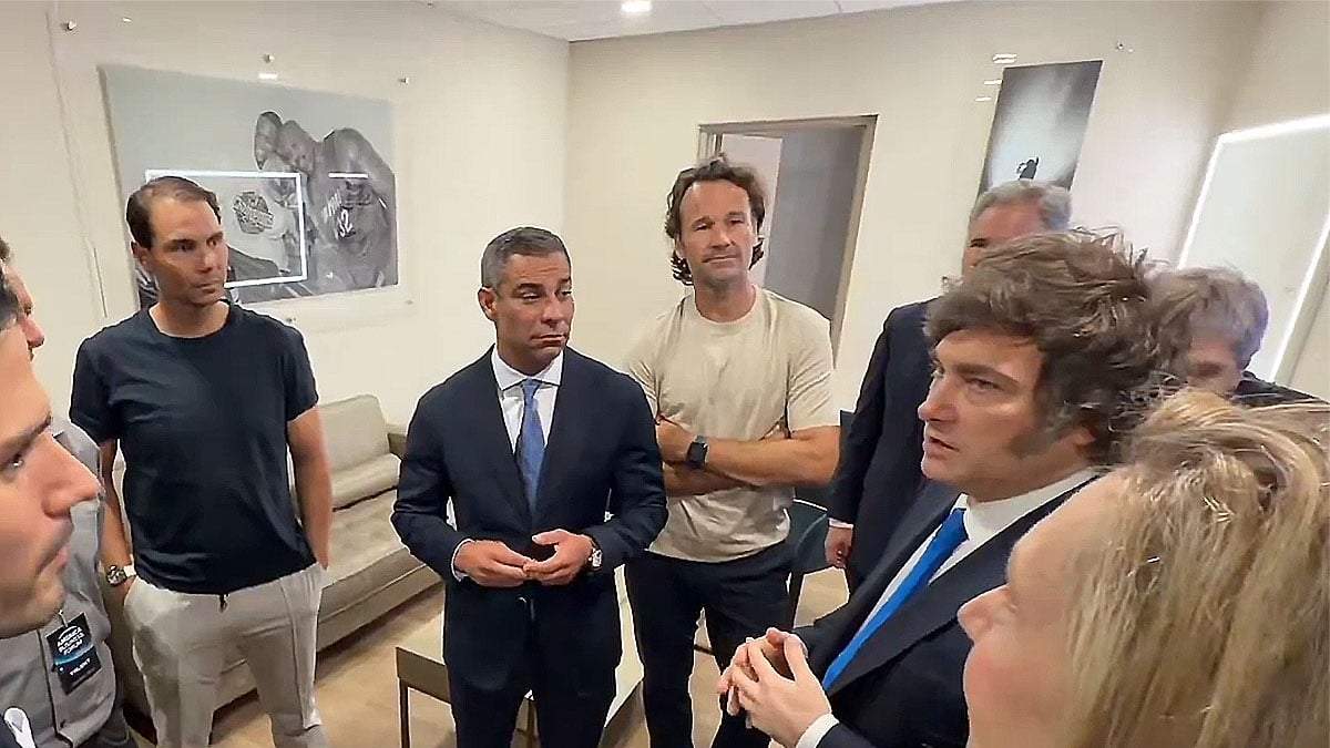 Rafael Nadal, atento a lo que dice Javier Milei.