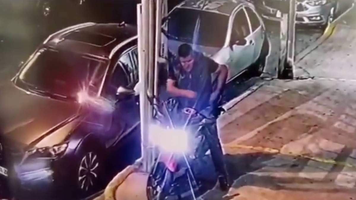 Gustavo Antonio, pareja de Nancy, captado en video