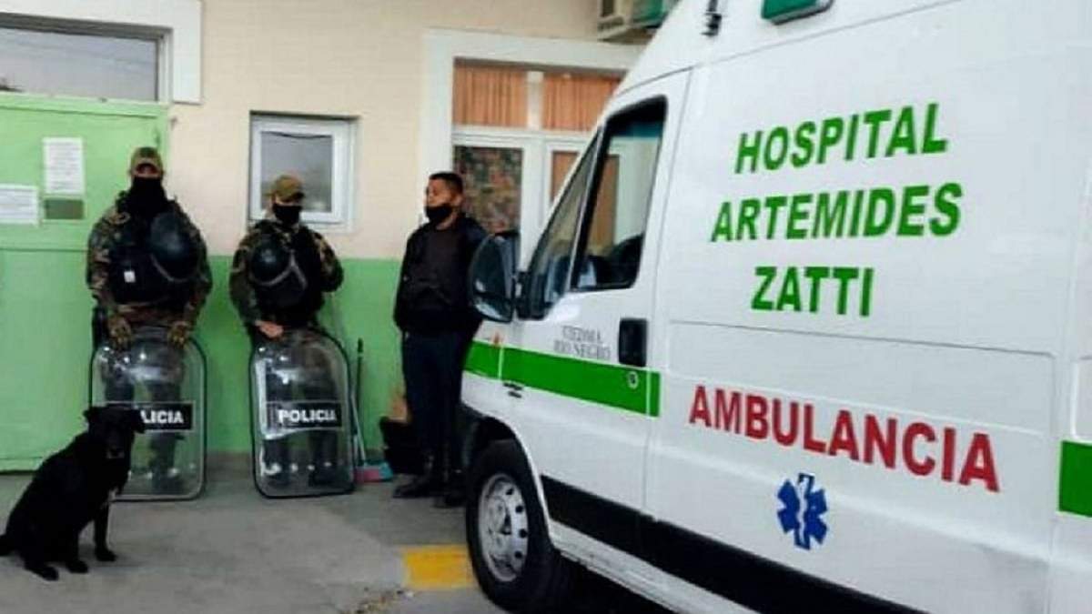 La denunciante se presentó en el hospital Artémides Zatti de la capital de Río Negro para requerir asistencia médica. Foto internet.