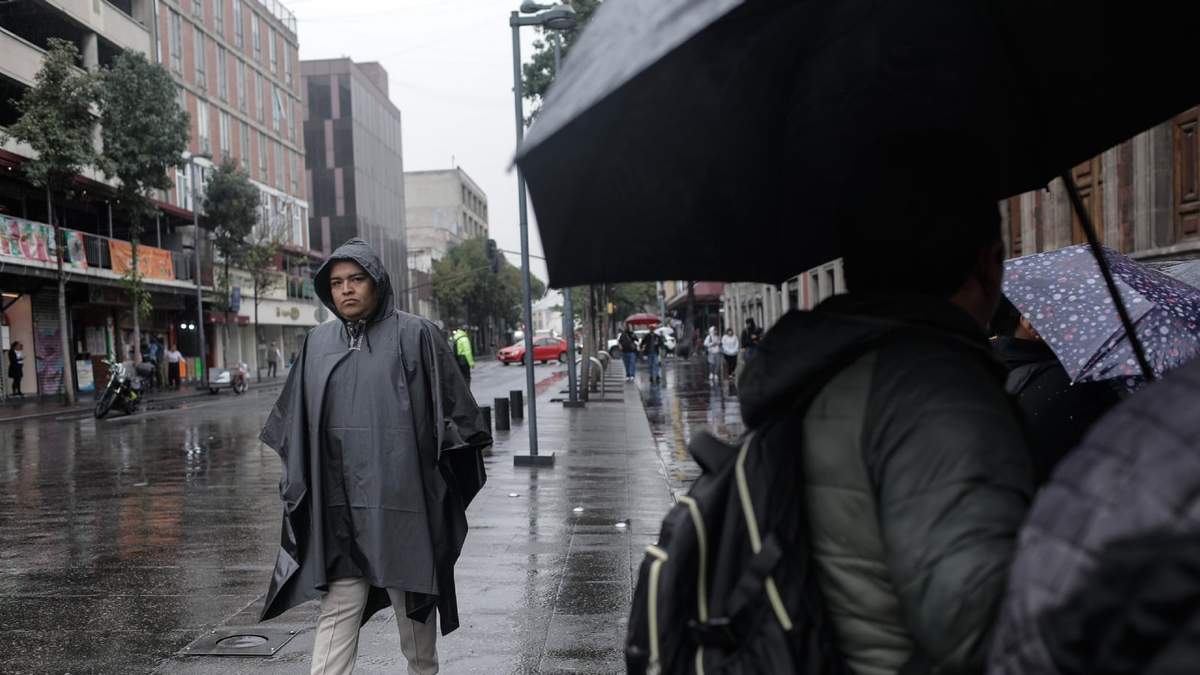 Este lunes se registró lluvia en la Ciudad de México