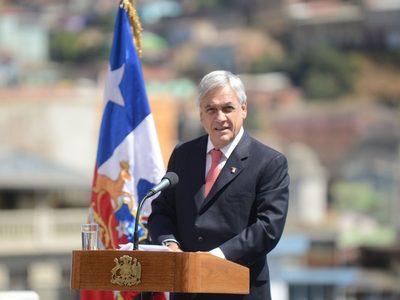 El presidente de Chile, Sebastián Piñera, visita Colombia en una gira por Sudamérica