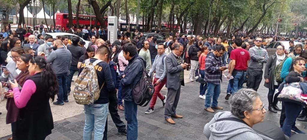 Desalojo por sismo en la CDMX