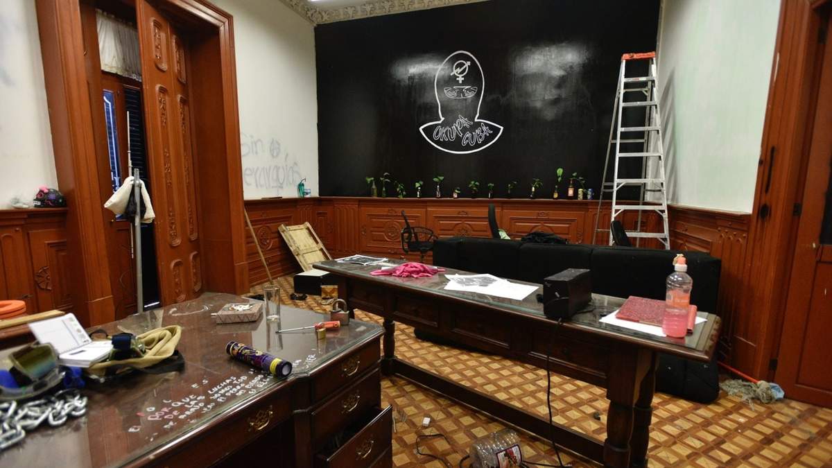 Las instalaciones de la CNDH liberadas el 15 de abril
