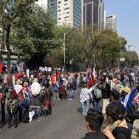 Manifestantes en CDMX piden a Sheinbaum mantener los envíos de petróleo a Cuba