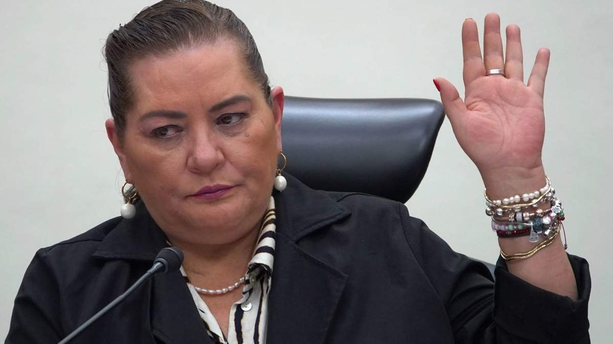 Guadalupe Taddei en la sesión del INE