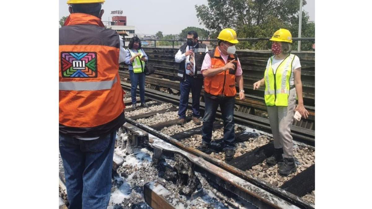 Las vías del Metro donde ocurrió el incendio