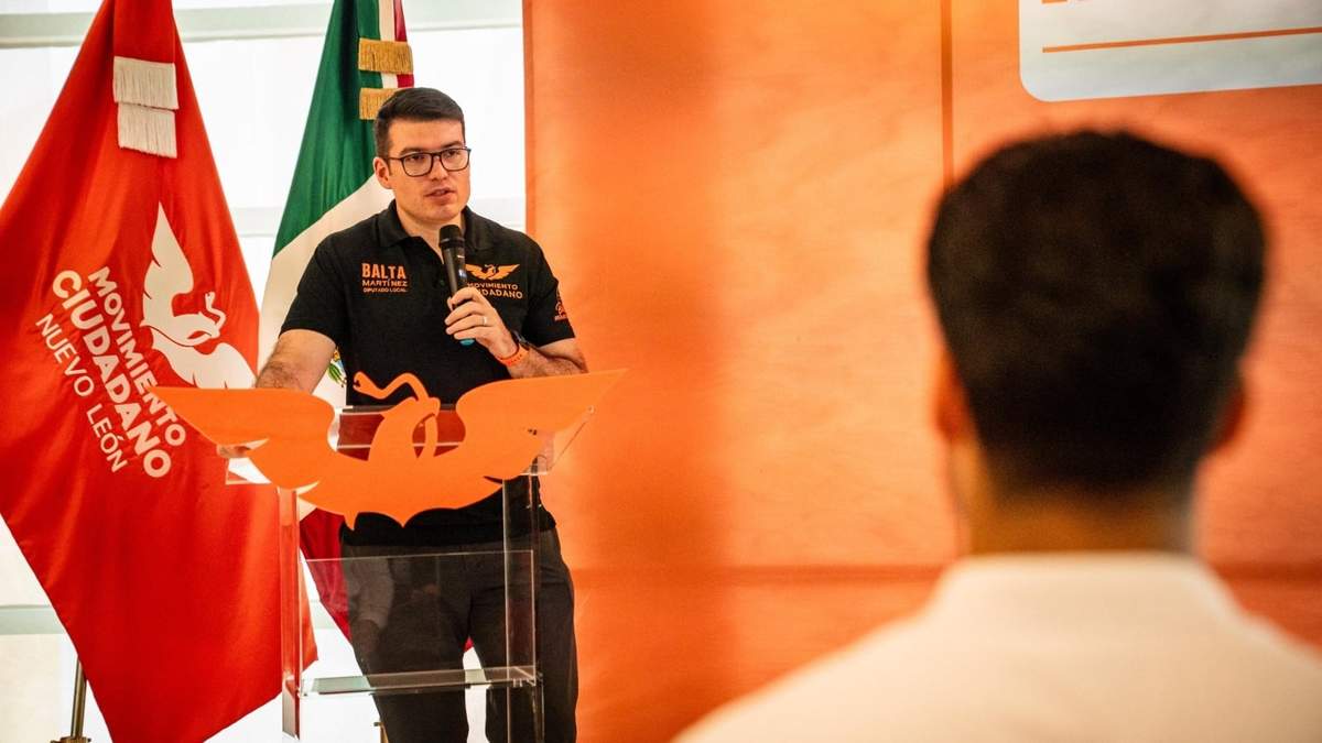 El coordinador de Movimiento Ciudadano en Nuevo León, Balta Martínez Ríos