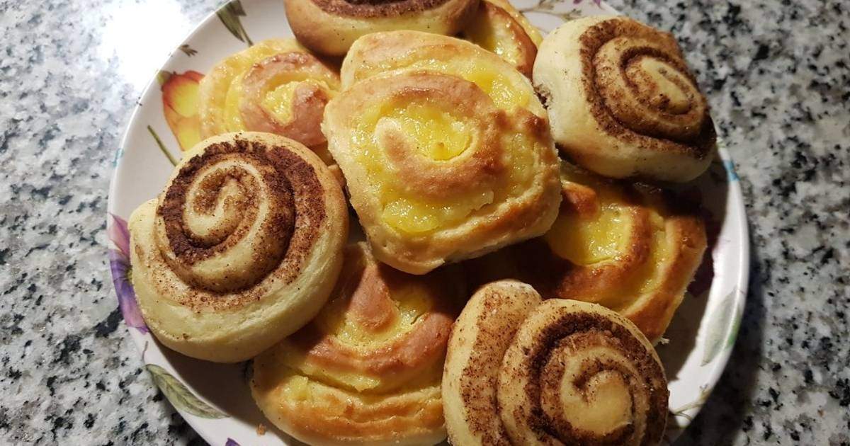 Rolls de crema pastelera. Fuente: (Instagram).