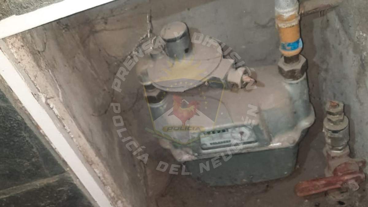 Uno de los nichos vandalizados en Plottier. Fuente: (Policía de Neuquén)