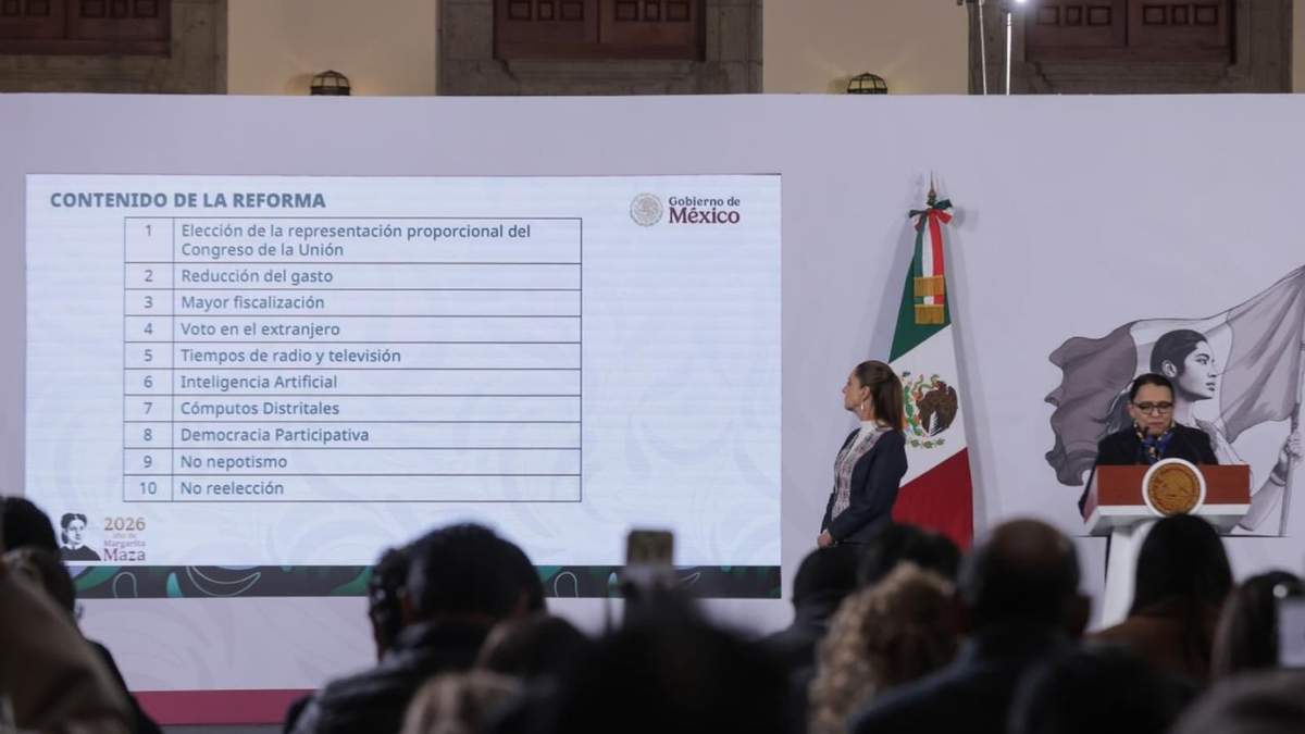La presidenta Claudia Sheinbaum enviará la iniciativa de reforma electoral el próximo lunes