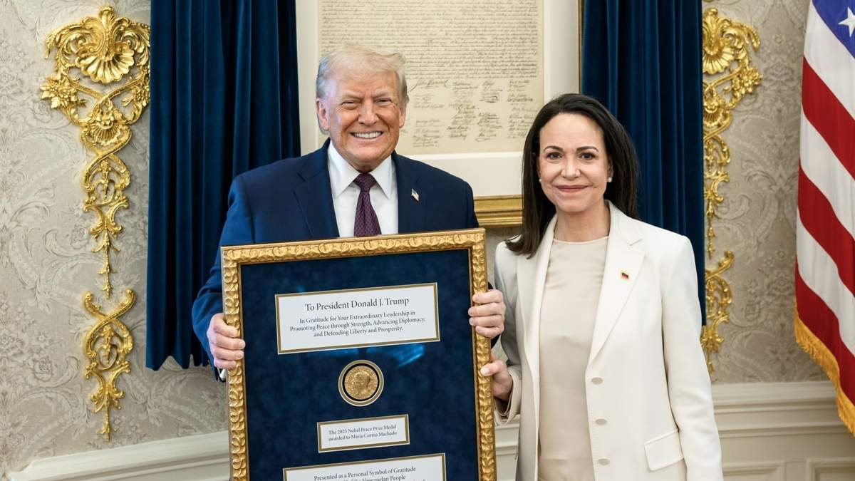 Donald Trump y María Corina Machado en la Casa Blanca