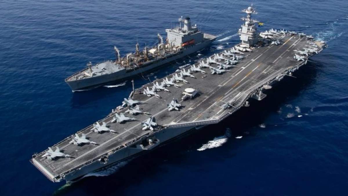 Llega el portaaviones Gerald R. Ford y un Grupo Especializado de Ataque al área de control del Comando Sur en el Caribe, Pacífico y Sur de México