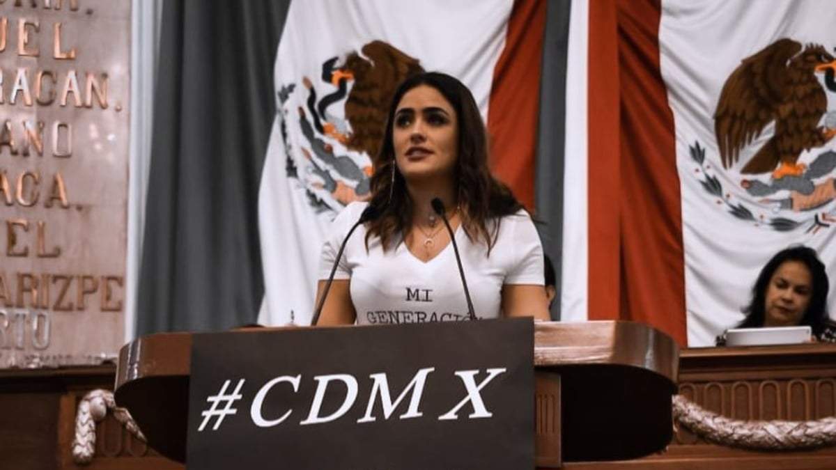 La diputada en el Congreso de la CDMX, Alessandra Rojo de la Vega