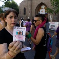 25N: "Por las que no están": las familias de Azul, Silvia, Luciana y Jessica marcharon unidas por un mismo reclamo