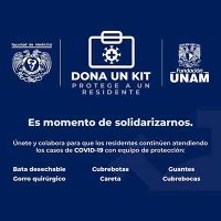 La UNAM lanza campaña: 'Dona un kit. Protege a un residente”.