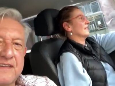 AMLO y Beatriz Gutiérrez Müller presumen su domingo: "escuchando a Silvio"