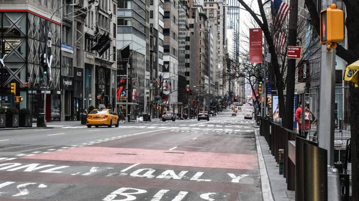 Imágenes históricas en New York tras el coronavirus. Fuente: (Twitter)