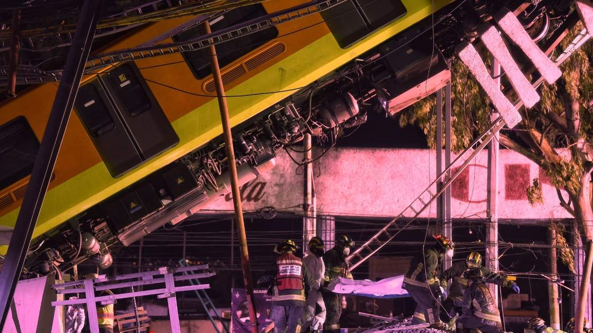 El colapso en un tramo elevado de la Línea 12