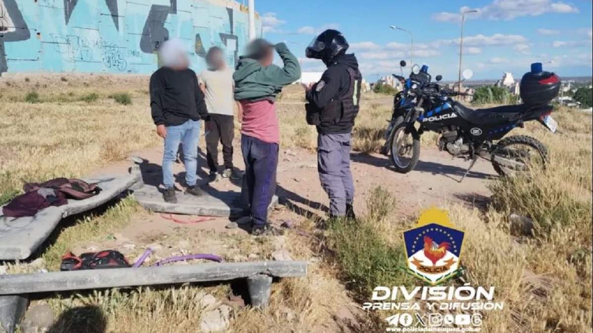 Demorados por robo de cables. Fuente: (Policía de Neuquén)