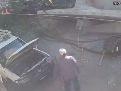 Así se salvaron dos mecánicos de ser aplastados por colapso en el Tren Interurbano (Video)