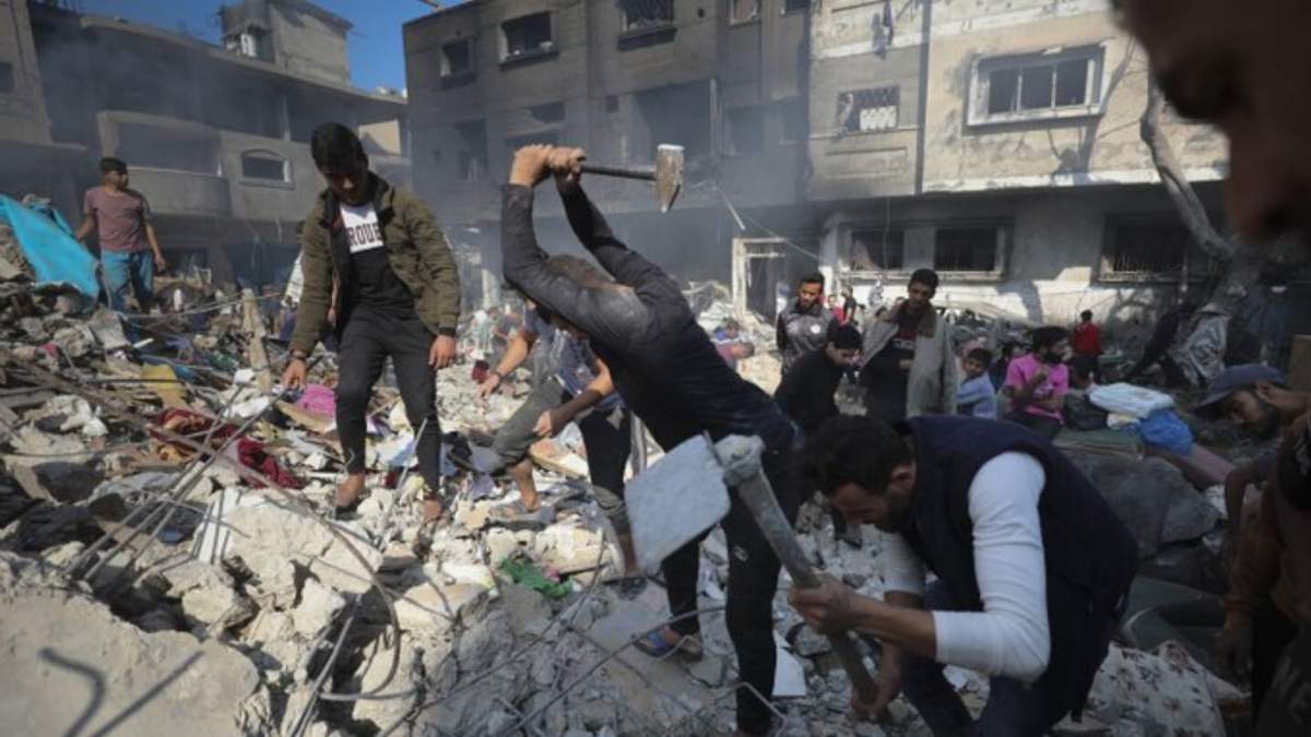 Zona de guerra entre Israel-Hamas