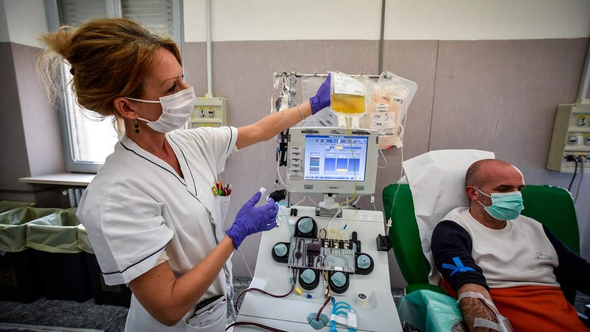 Donación de plasma. Fuente: (Twitter)