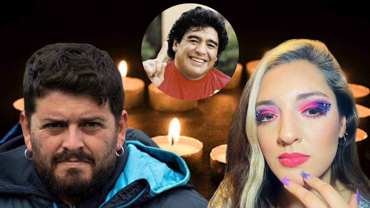 Jana Maradona, Diego Maradona Jr. y Diego Maradona. Fuente: (Minuto Neuquén)