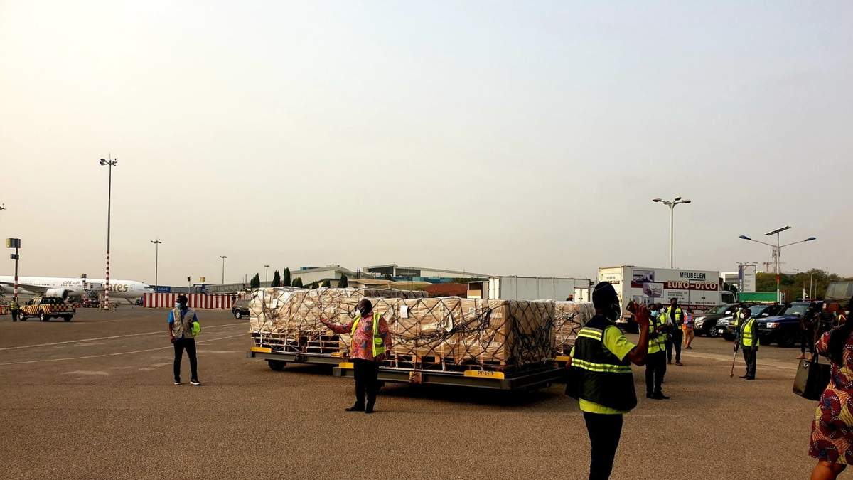 La llegada de las vacunas a Ghana