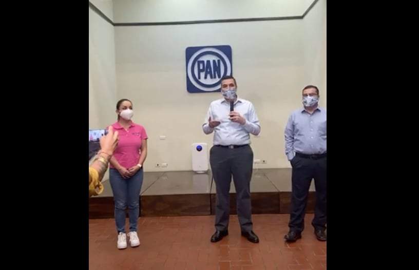 Conferencia de prensa de Acción Nacional en NL