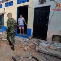 Sismo de magnitud 5.6 deja en Colombia un lesionado y averías en viviendas, colegios y un hospital
