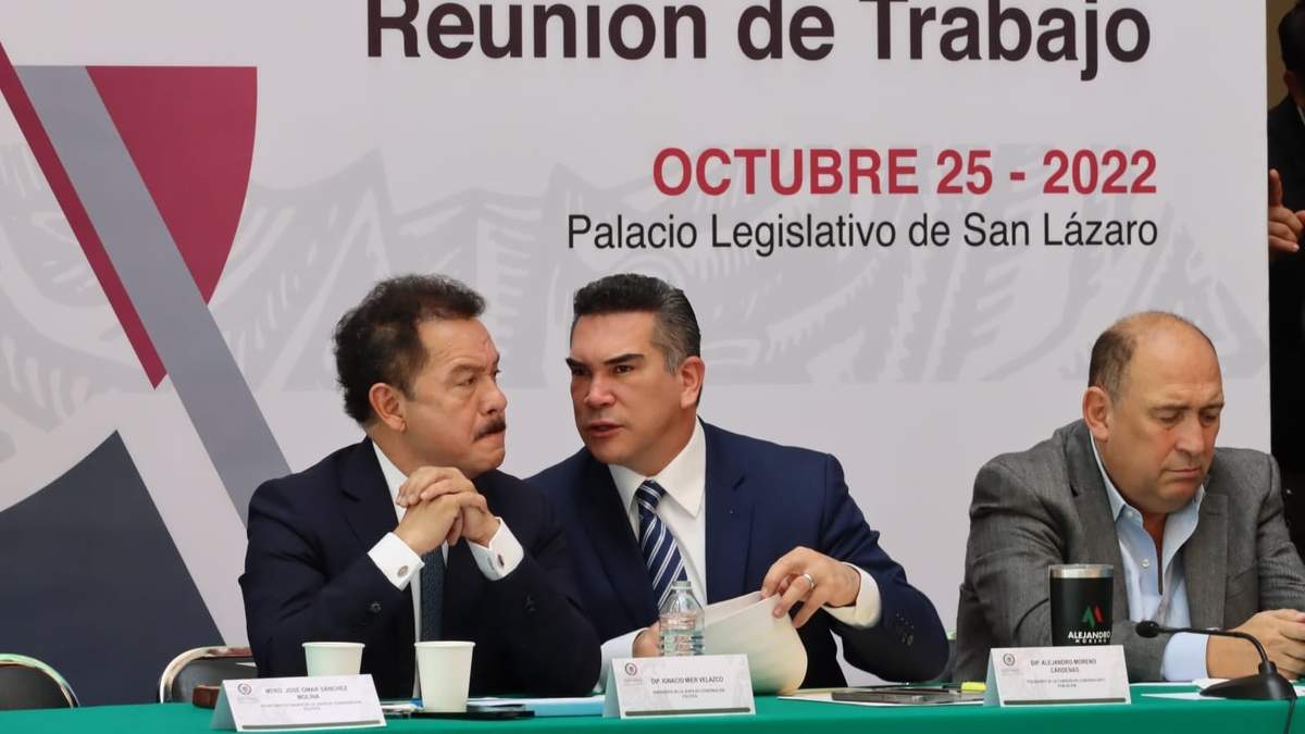 El dirigente nacional del PRI, Alejandro Moreno Cárdenas