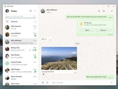WhatsApp ya tiene una app nativa para Windows
