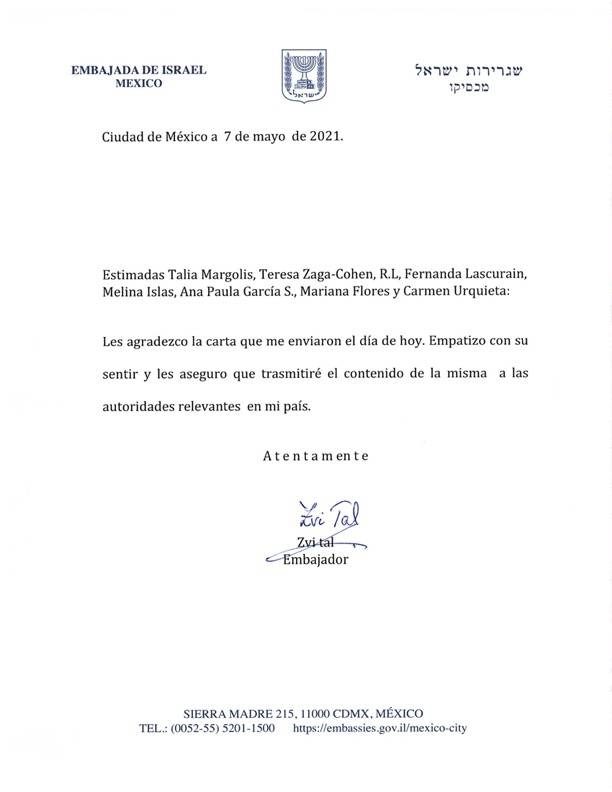 respuesta embajador