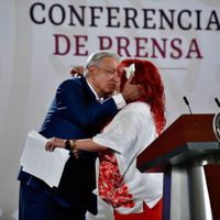 Layda Sansores se despide a AMLO en la mañanera: "dejará a sus seguidores en la orfandad"