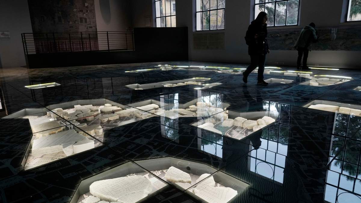 El mapa gigante de mármol, Forma Urbis Romae, de la antigua Roma