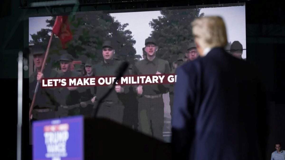 El candidato presidencial republicano Donald Trump en un mitin de campaña en Greensboro, Carolina del Norte, el 22 de octubre del 2024