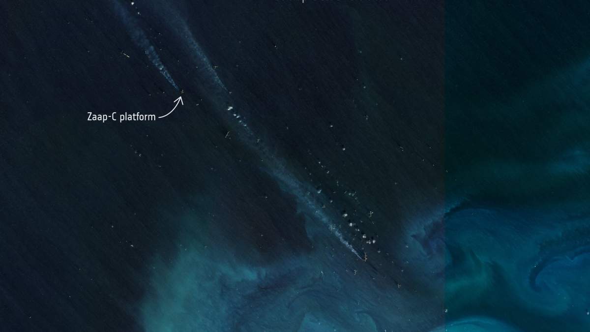 La imagen satelital publicada por la Agencia Espacial Europea