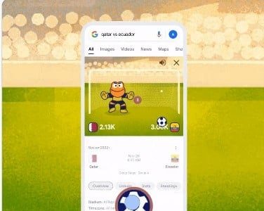 Google lanza un juego del Mundial de Qatar 2022