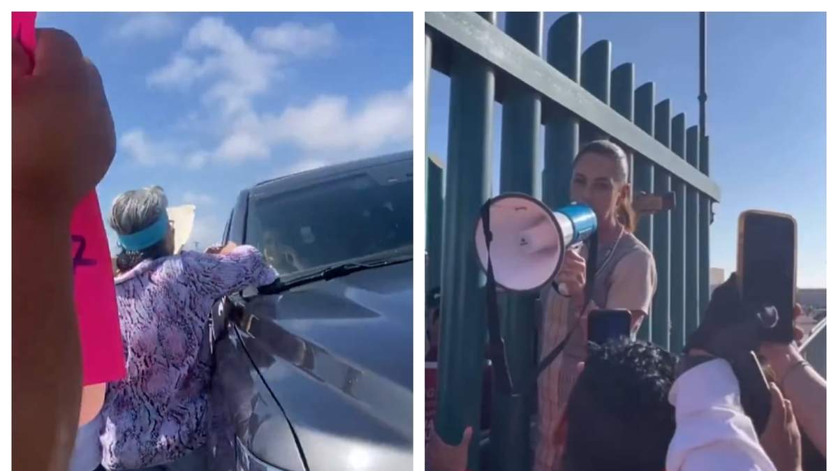 Opositores a la ampliación del puerto protestaron en un evento de Claudia Sheinbaum en Ensenada; ahí, ella se comprometio: “No vamos a hacer nada que no quiera la gente”