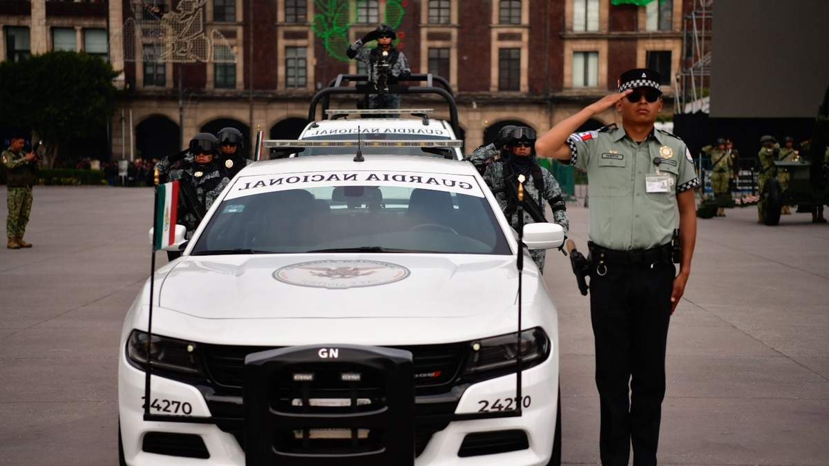 Presencia de la Guardia Nacional en el desfile del 16 de septiembre