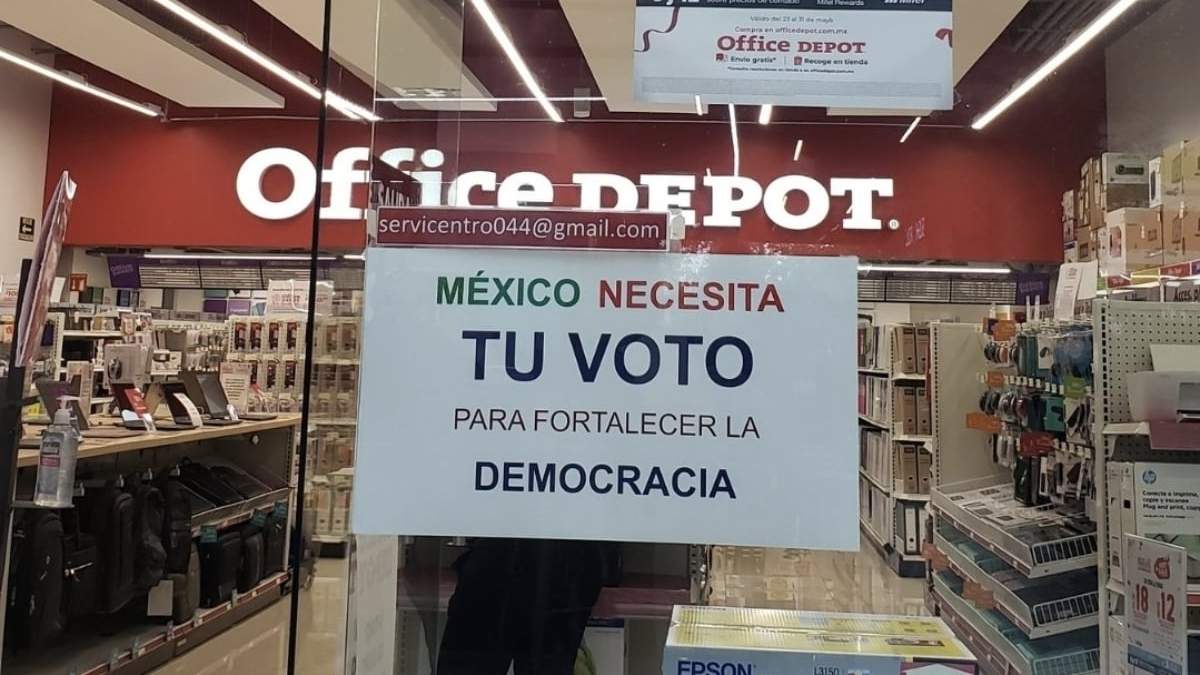 La cadena Office Depot se sumó a los establecimientos que llaman a votar en las elecciones del 6 de junio