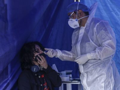 Habilitan otro macroquiosco para detección de covid-19 en la CDMX