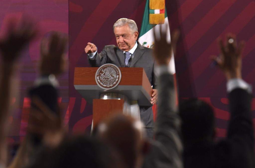 El presidente en la conferencia matutina