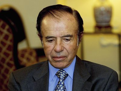 "Ese día que nos separaron", la penosa dedicatoria de Menem a la memoria de su hijo