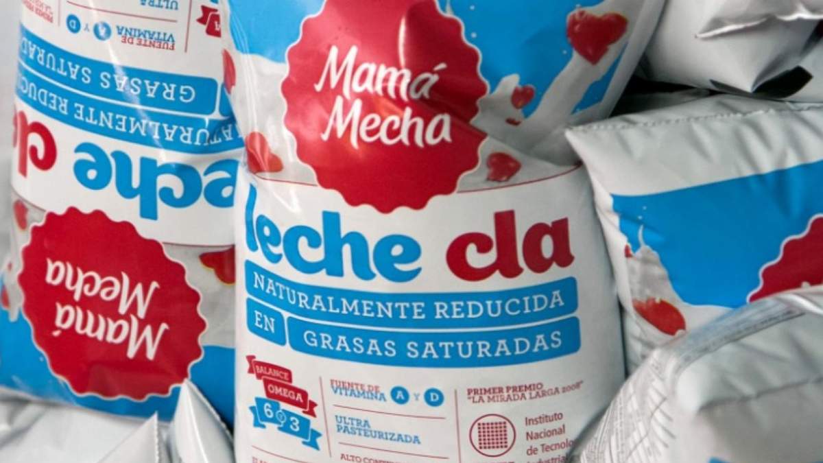 Sachet de leche. Fuente: (X)