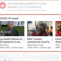 YouTube ha eliminado más de 1 millón de vídeos con desinformación sobre covid-19
