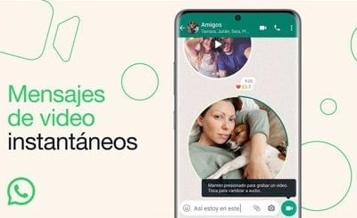 WhatsApp despliega los videomensajes instantáneos, que pueden durar hasta 60 segundos