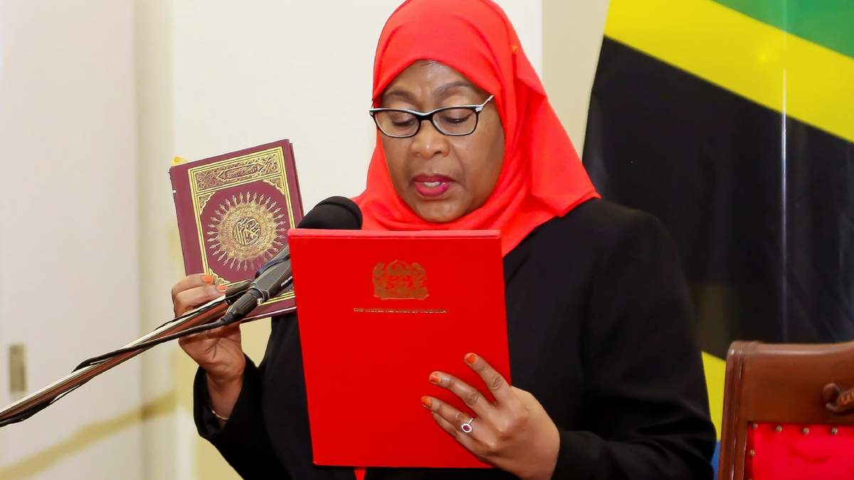 Samia Suluhu Hassan, nueva presidenta de Tanzania. Fuente: (Twitter)