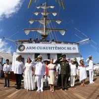 Sheinbaum visita el buque Cuauhtémoc y recuerda a marinos fallecidos en NY